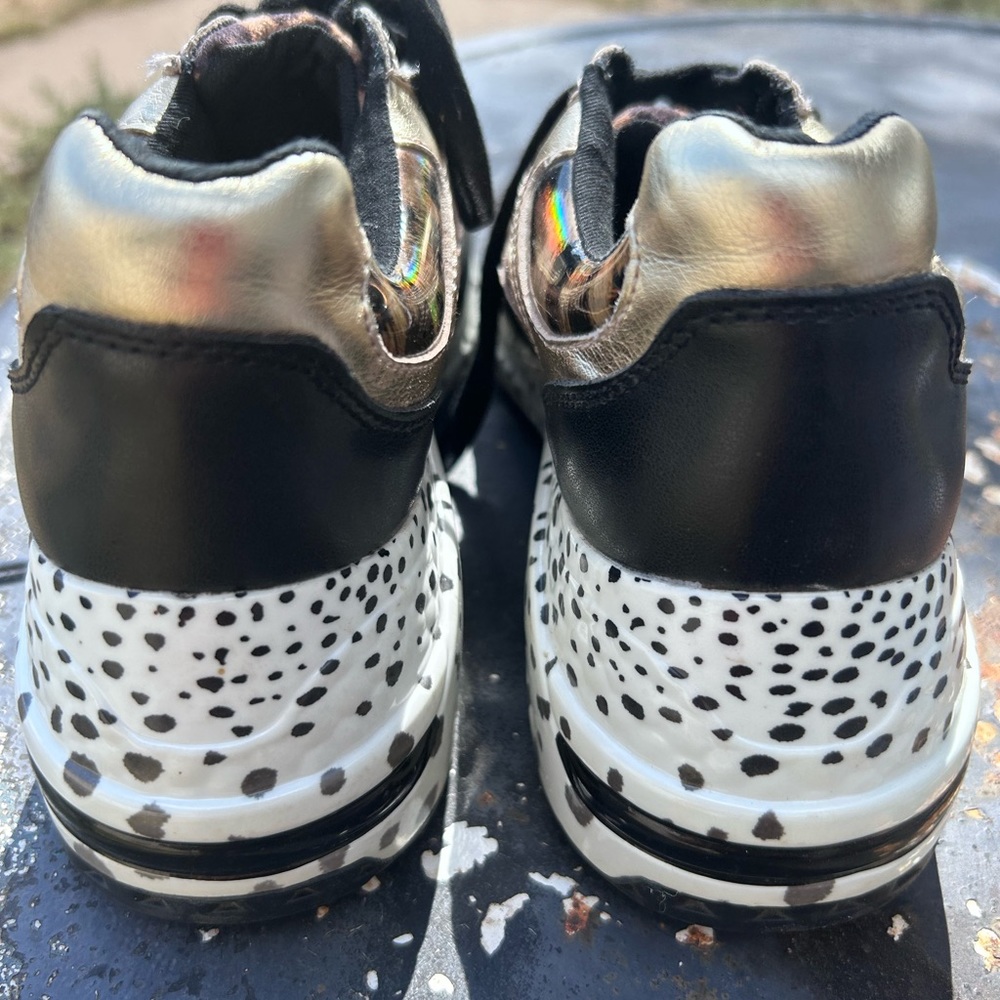 Steve Madden Leopard Print Platform Sneakers - Picture 4 of 8